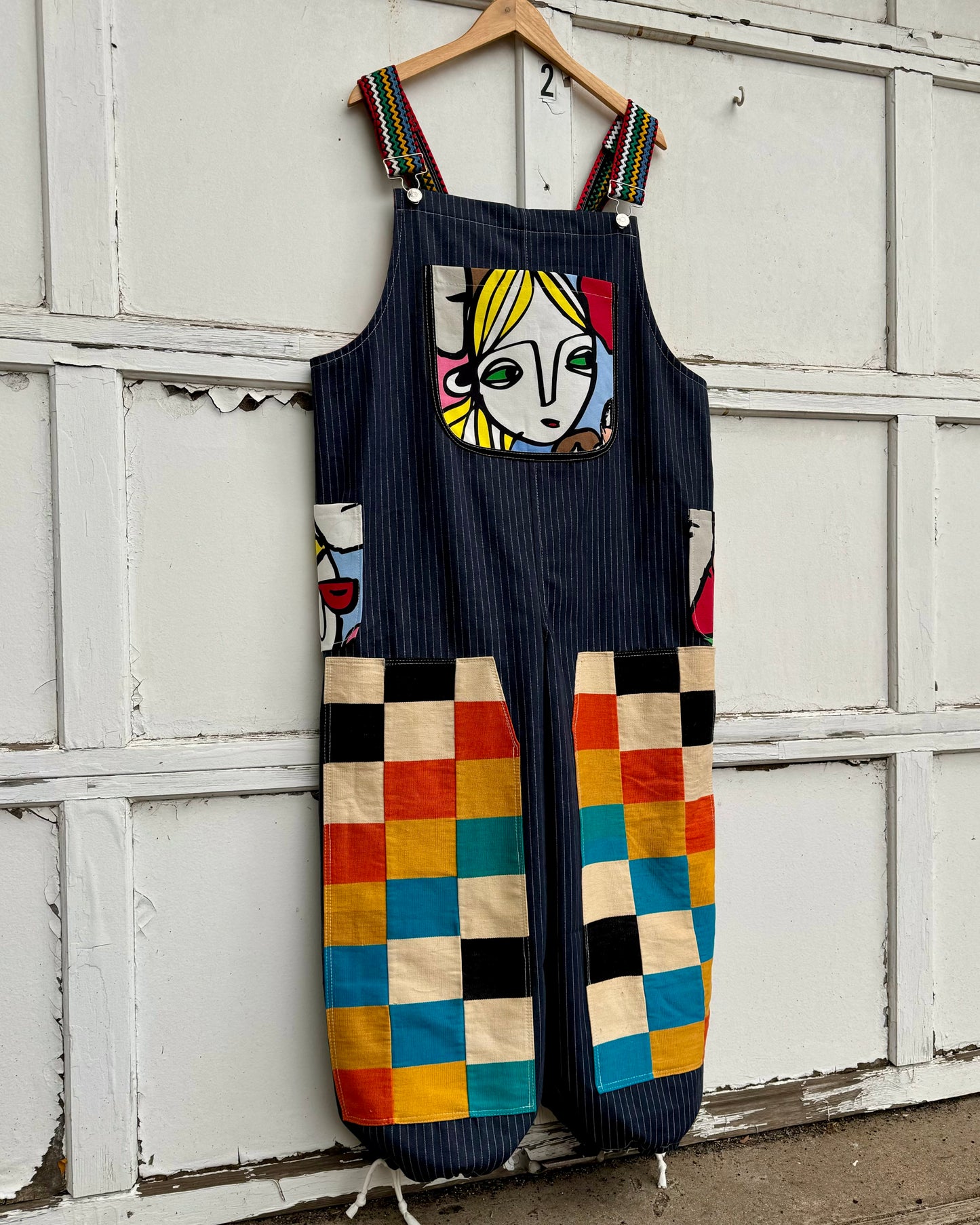 Fancy face overalls, XL/XXL