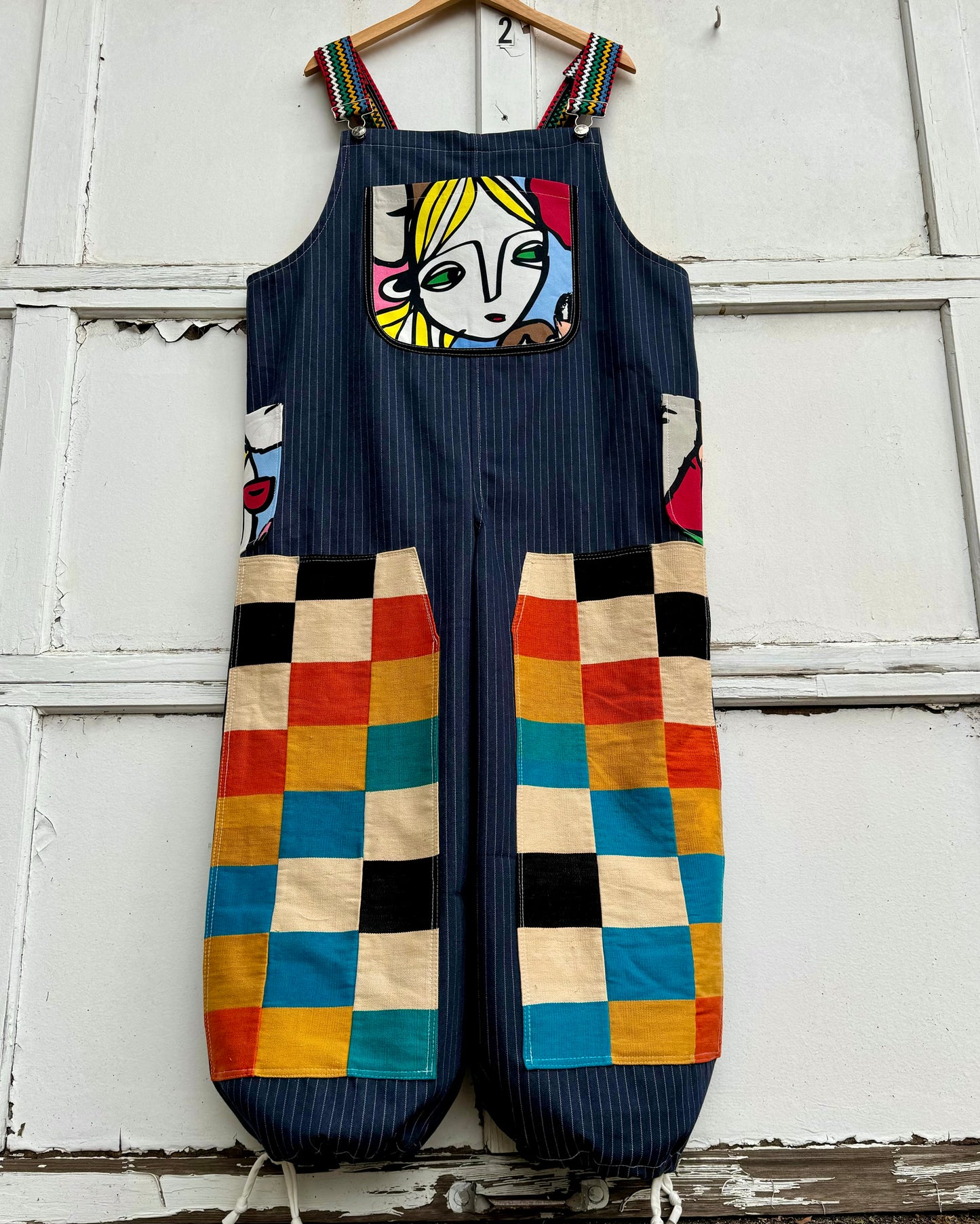 Fancy face overalls, XL/XXL