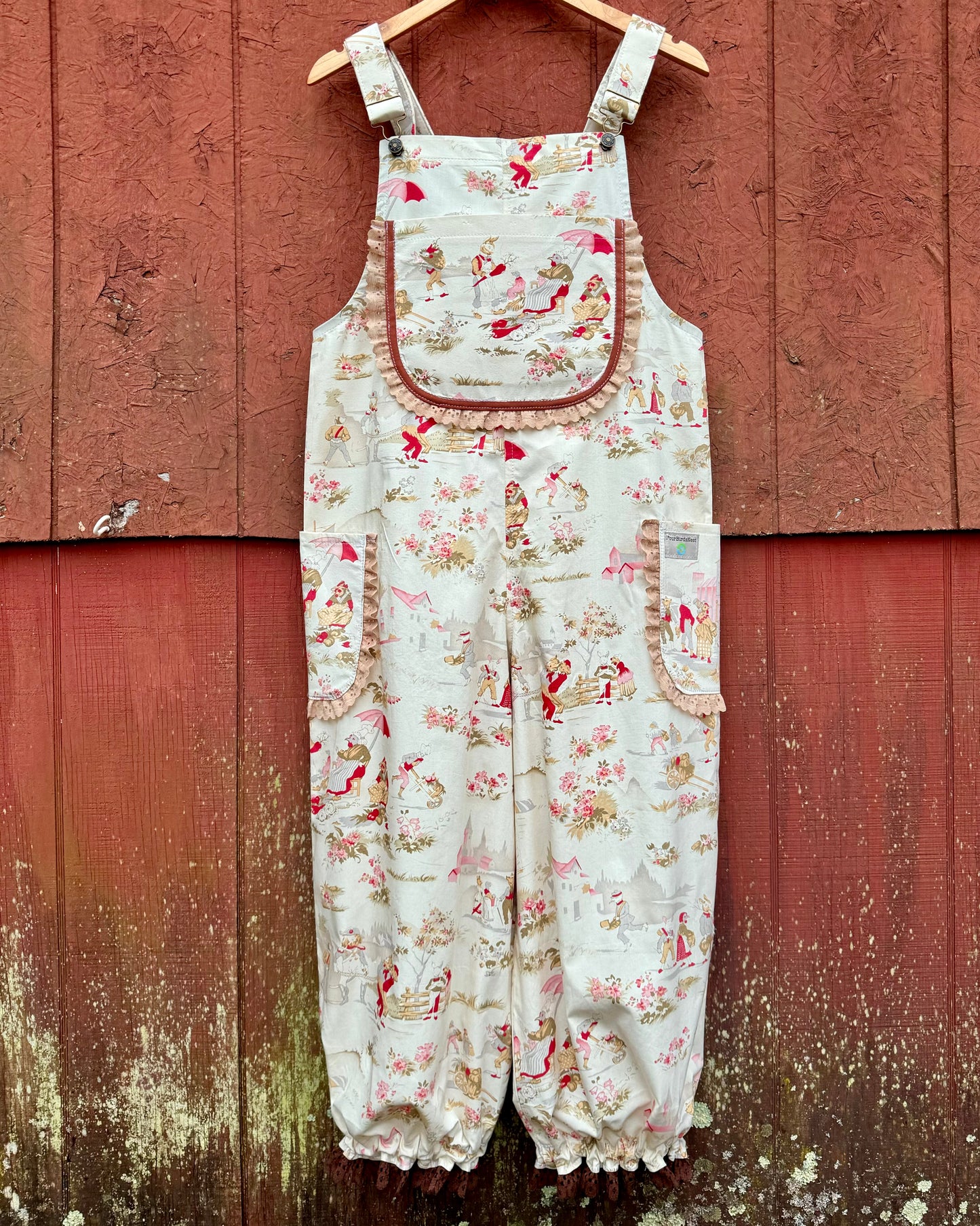 Through the looking glass portal overalls S/M/L