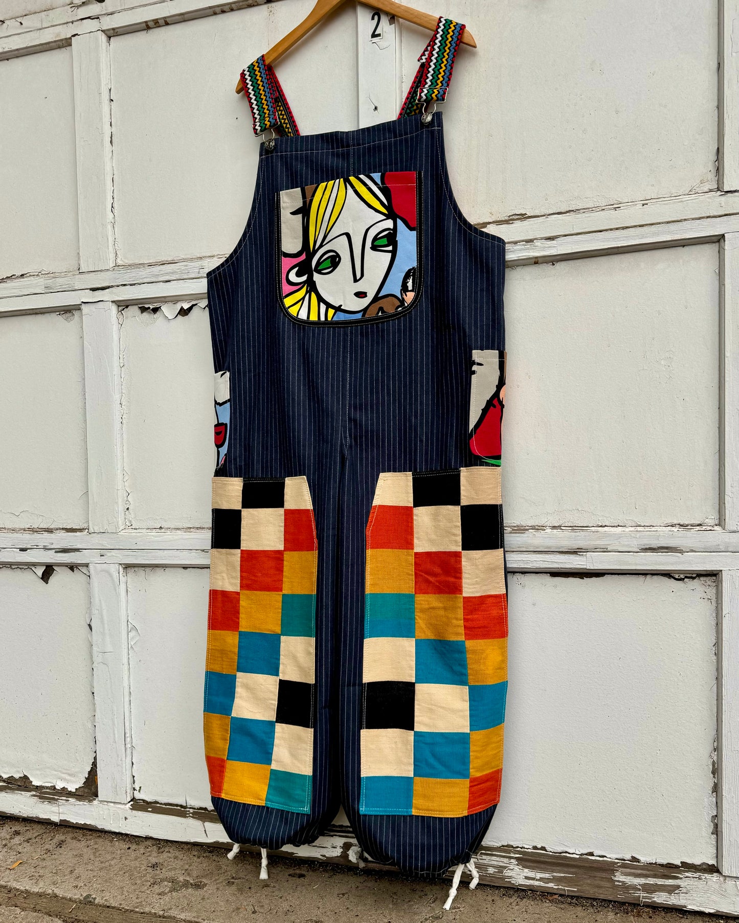 Fancy face overalls, XL/XXL