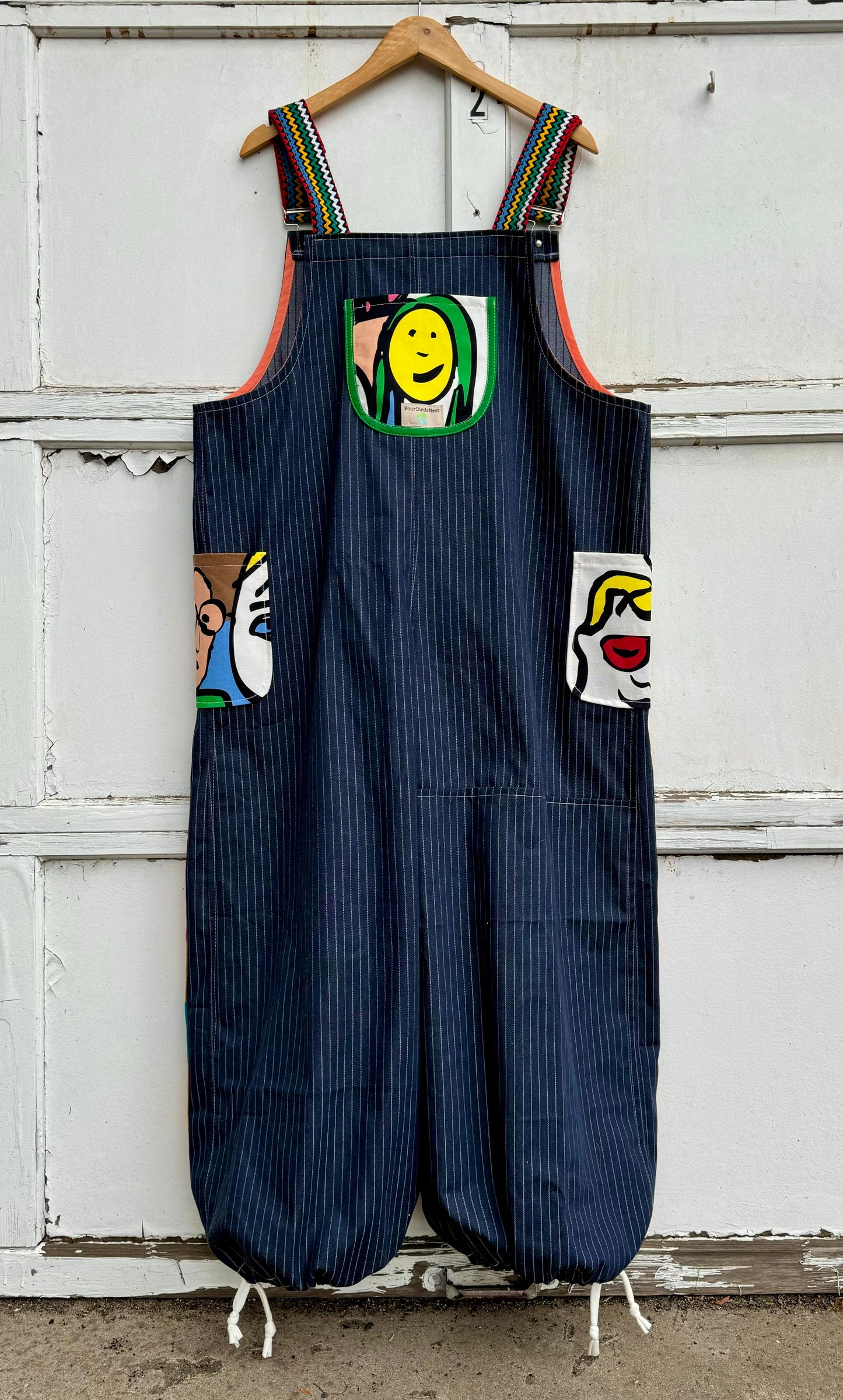 Fancy face overalls, XL/XXL