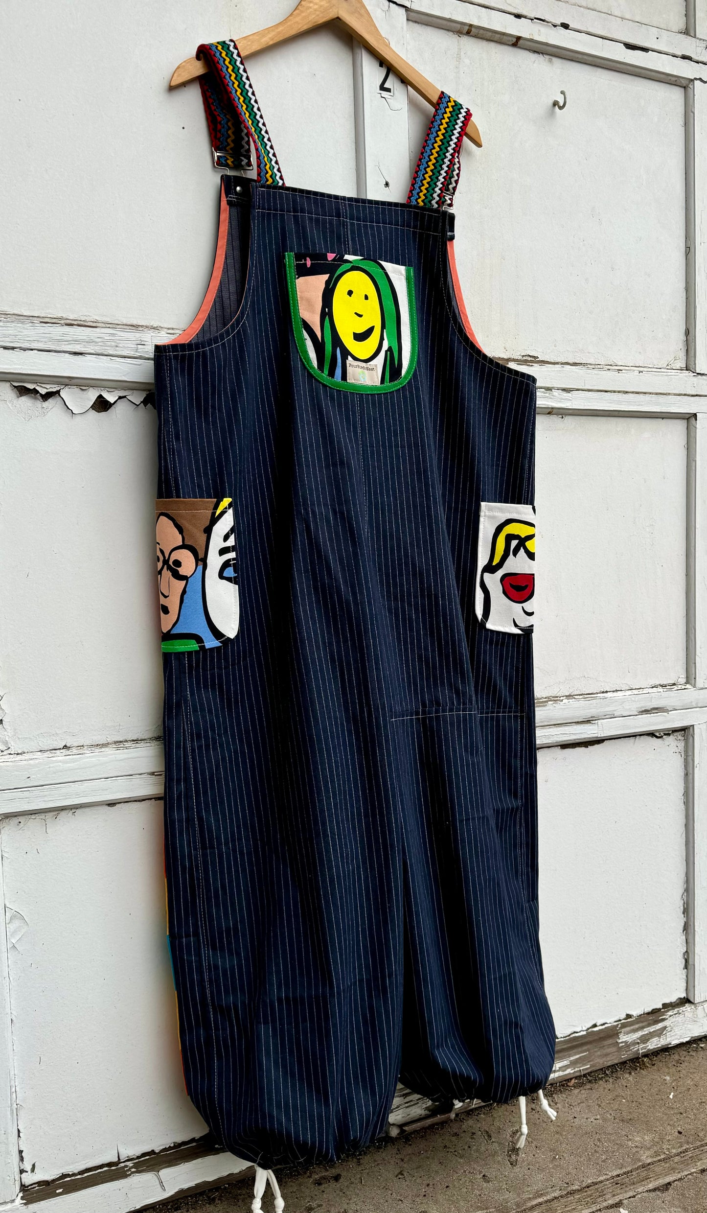 Fancy face overalls, XL/XXL