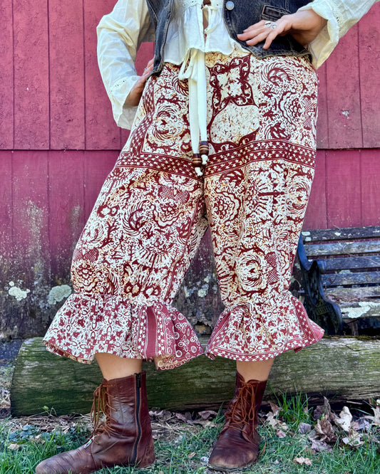 Block print Betty bloomers, XL+