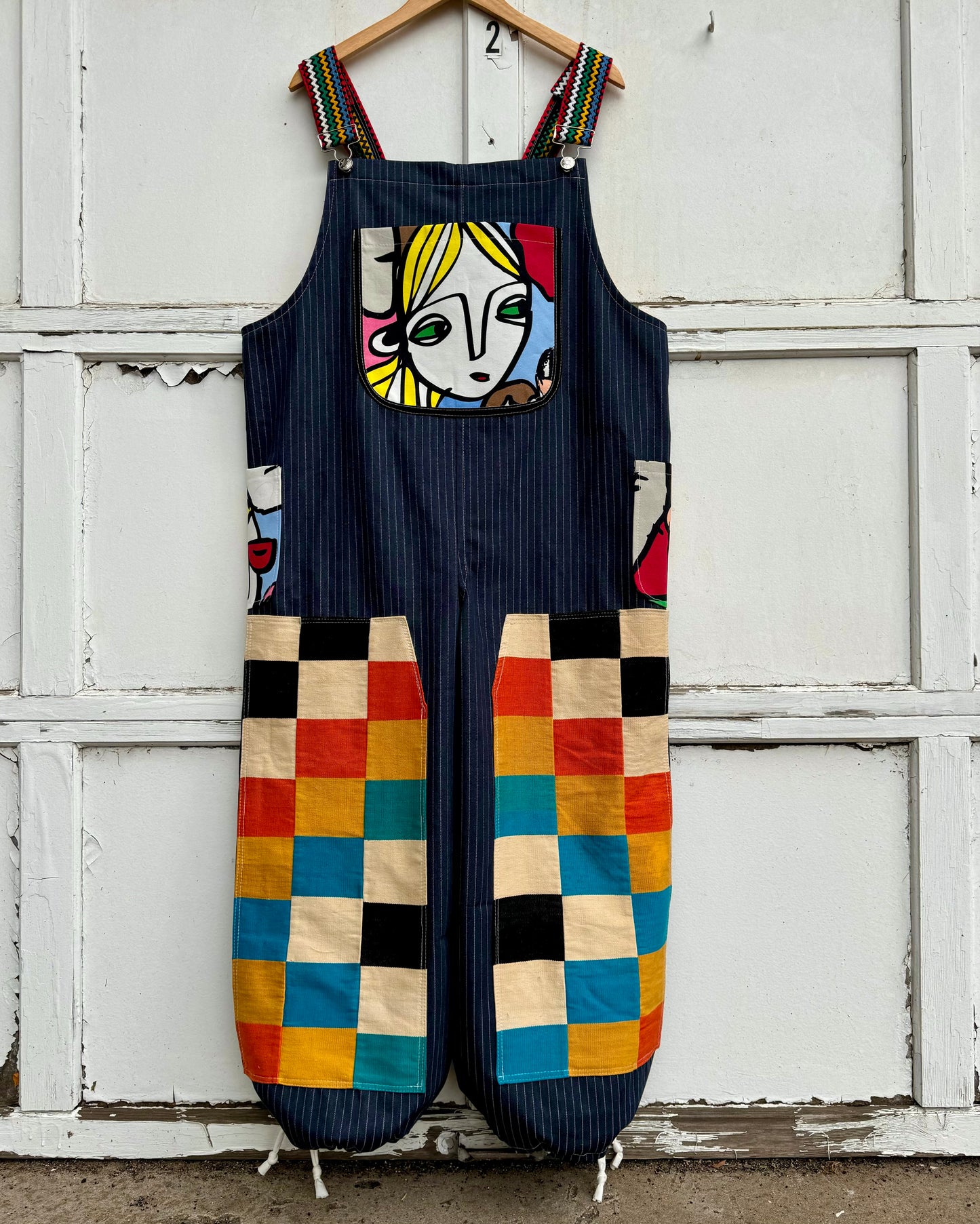 Fancy face overalls, XL/XXL