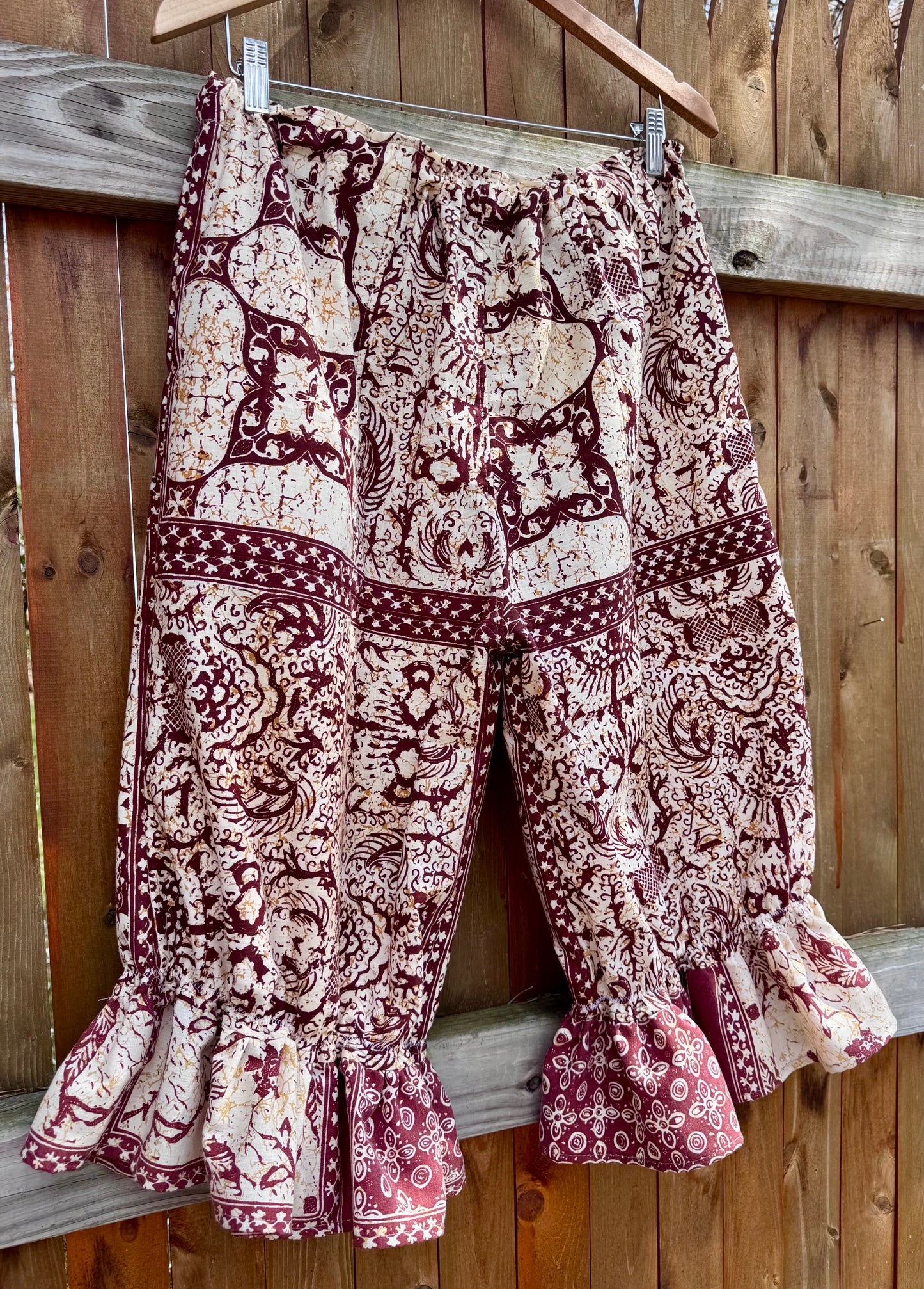 Block print Betty bloomers, XL+
