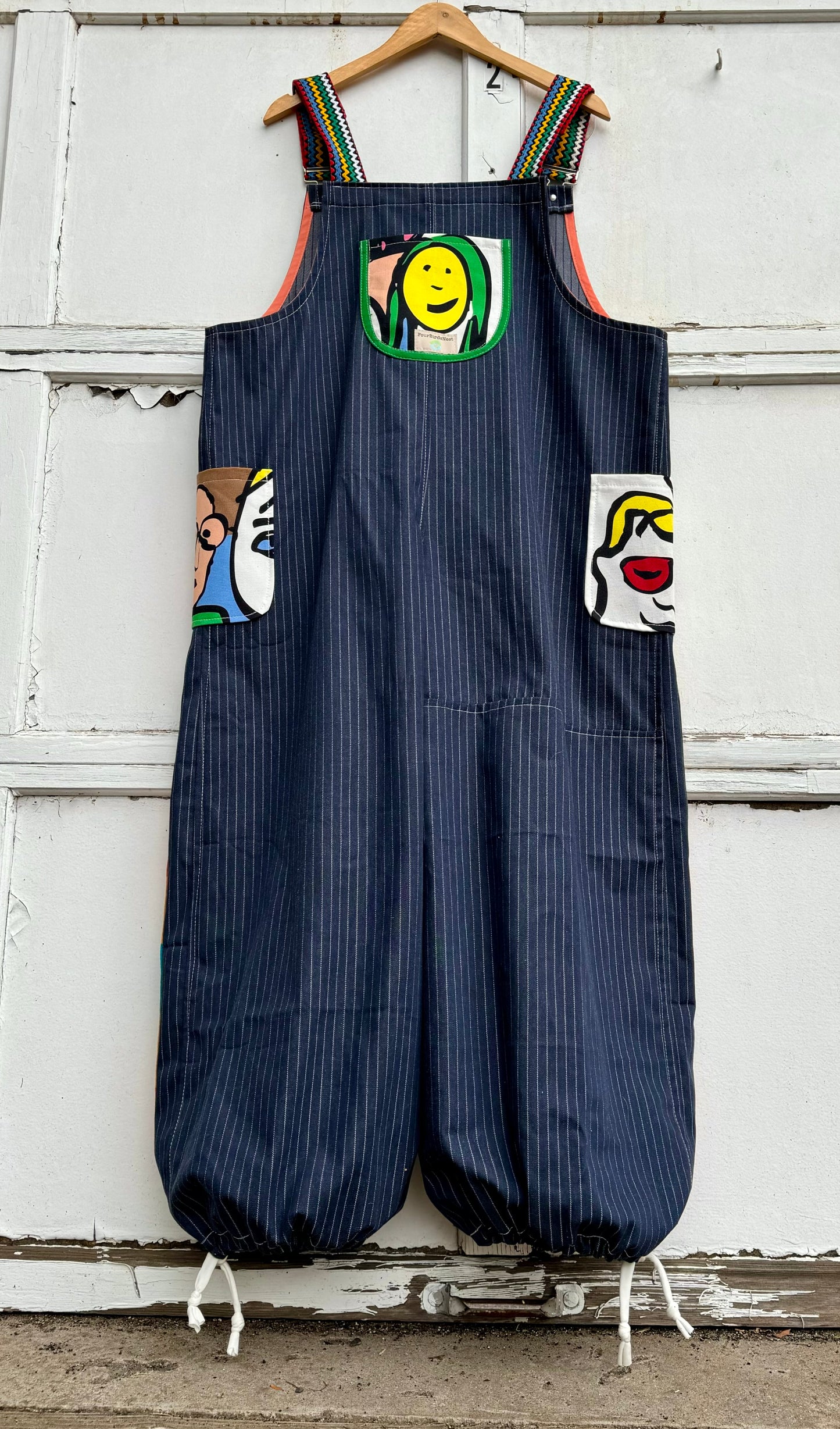 Fancy face overalls, XL/XXL