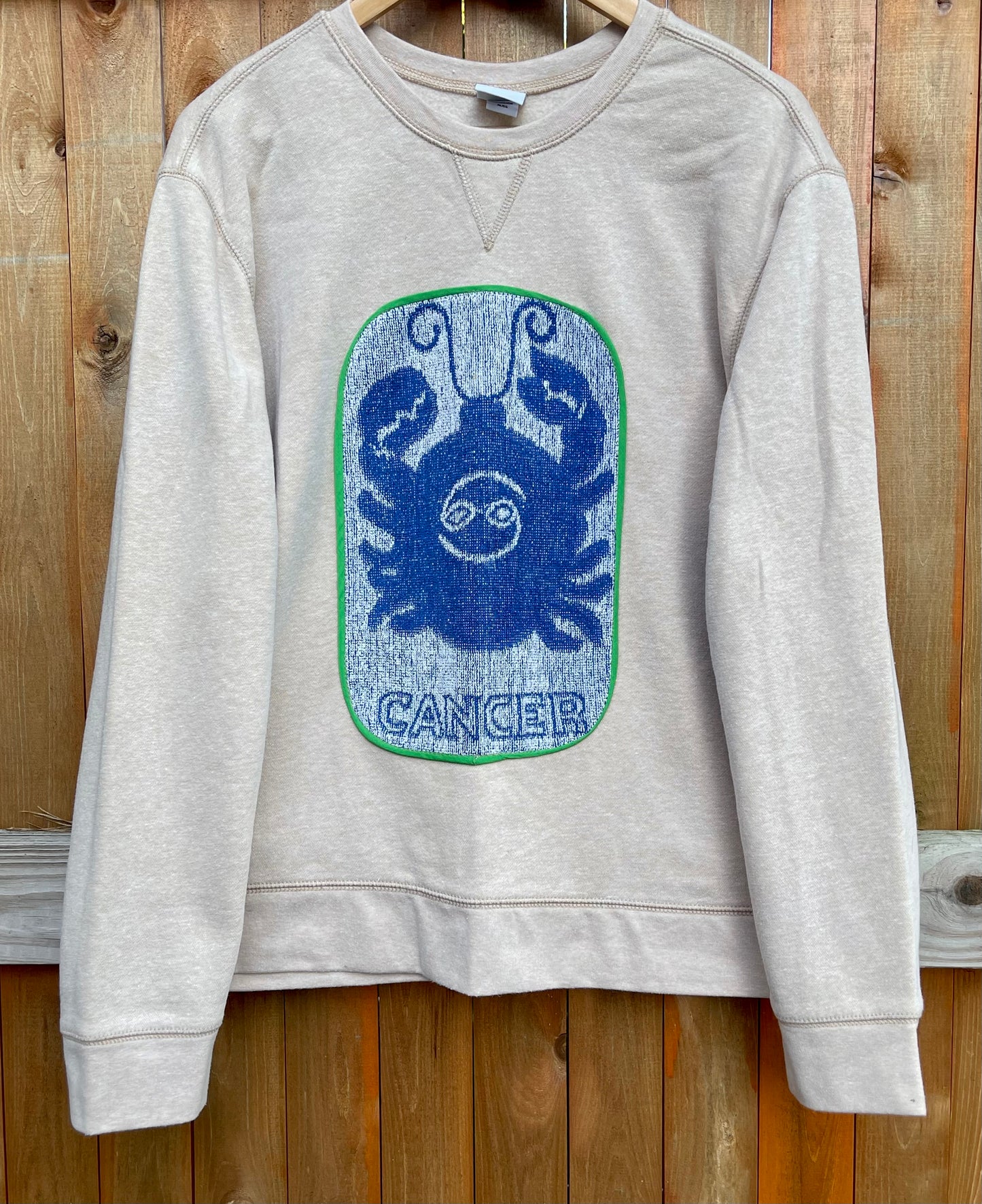 Zodiac sweatshirt, Cancer, M/L